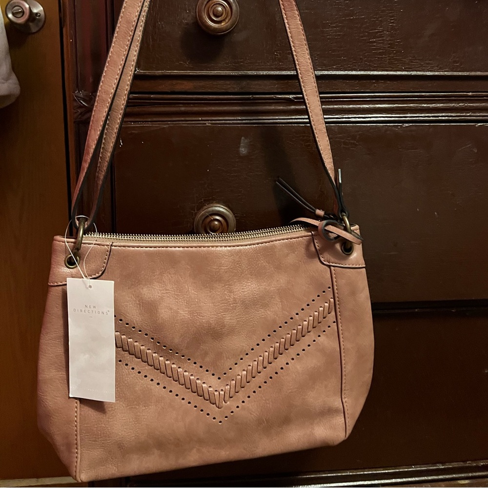 Belk brown leather handbag
